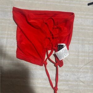 SHEIN Scarlet Lace-Up Crop Top‎